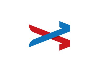 X harfi Logo şablonu vektör simge desig