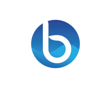 B harfi Logo iş şablonu vektör ICO