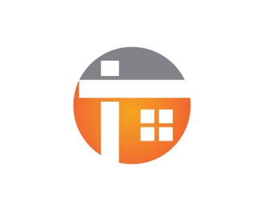 ev binalar logo ve simgeleri simgeleri templat