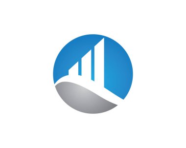 İş Finans logo ve sembolleri kavramı illustratio vektör