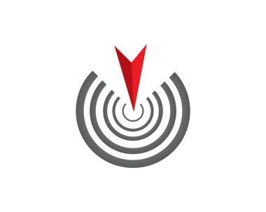 Girdap çember logosu ve semboller şablon uygulamaları