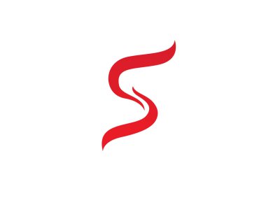 S logosu ve sembolleri şablon vektör simgesi