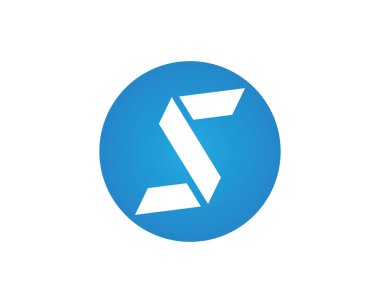 S logosu ve sembolleri şablon vektör simgesi