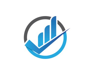 İş Finans logo ve sembolleri kavramı illustratio vektör