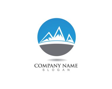 Dağ Logosu İş Şablonu Vecto