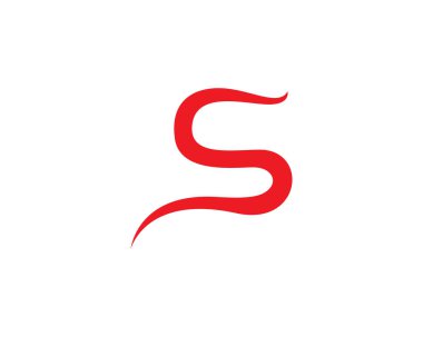 S logosu ve sembolleri şablon vektör simgesi