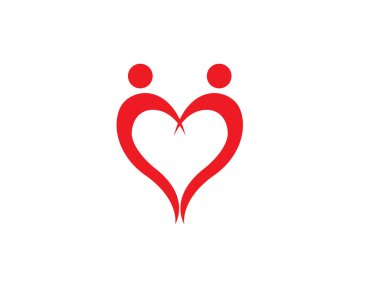 Evlat Edinme ve Toplum Bakımı Logo şablonu vektör simgesi