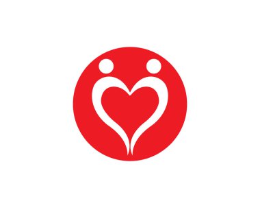 Evlat Edinme ve Toplum Bakımı Logo şablonu vektör simgesi