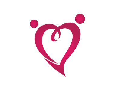 Evlat Edinme ve Toplum Bakımı Logo şablonu vektör simgesi