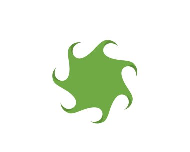 yeşil yaprak ekoloji doğa eleman vektör ICO