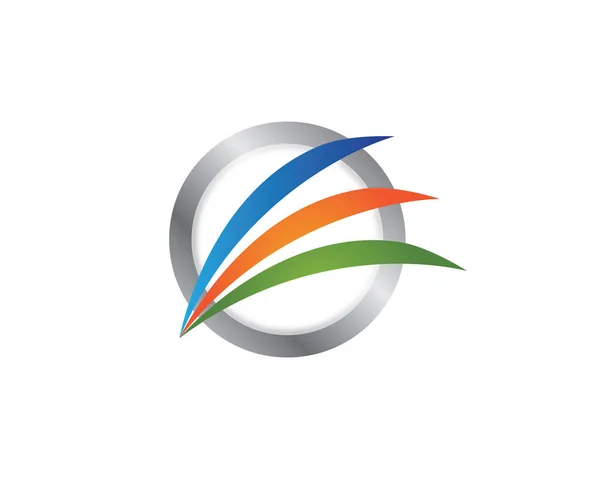 Empresa Finanças Logotipo Símbolos Vetor Conceito Ilustratio — Vetor de Stock