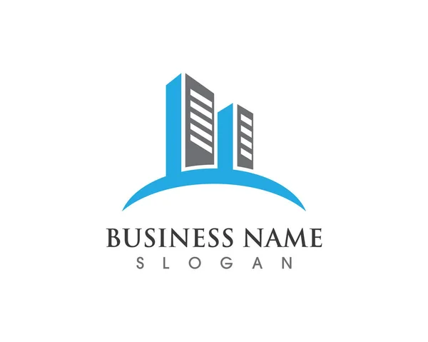 Majetek Stavební Logo Design Pro Obchodní Firmy Sig — Stockový vektor