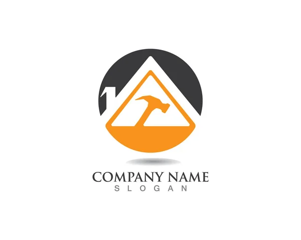 repair home Property and Construction Logo design for business corporate sig