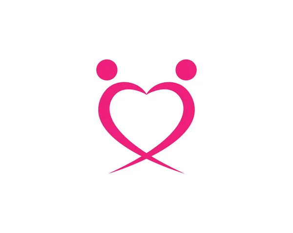 Love Logo Symbols Vector Template Icons — Stock Vector