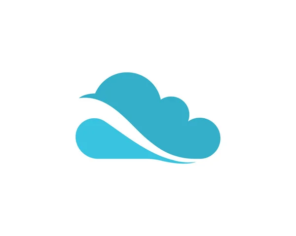 Cloud Server Datenlogo Und Symbole — Stockvektor