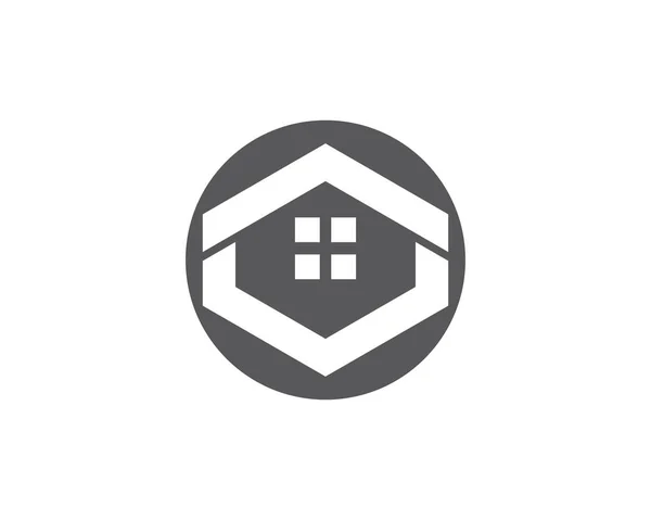 Логотип Недвижимости Строительства Бизнеса — стоковый вектор