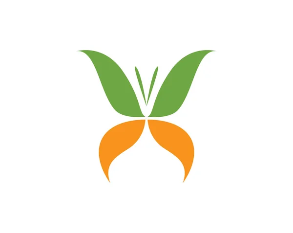 Mariposa Conceptual Simple Icono Colorido Logo Ilustración Del Vector — Vector de stock