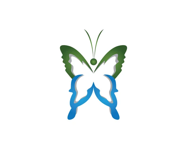 Mariposa Conceptual Simple Icono Colorido Logo Ilustración Del Vector — Archivo Imágenes Vectoriales