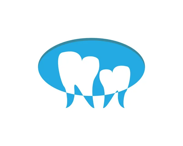 Logo Cura Dentale Simboli Modello Icone App — Vettoriale Stock