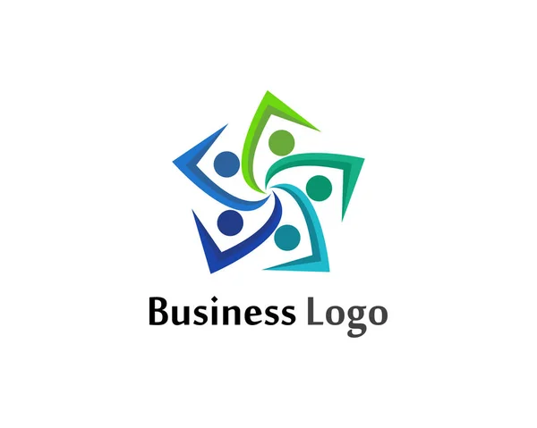 Community People Pflege Logo Und Symbole Templat — Stockvektor