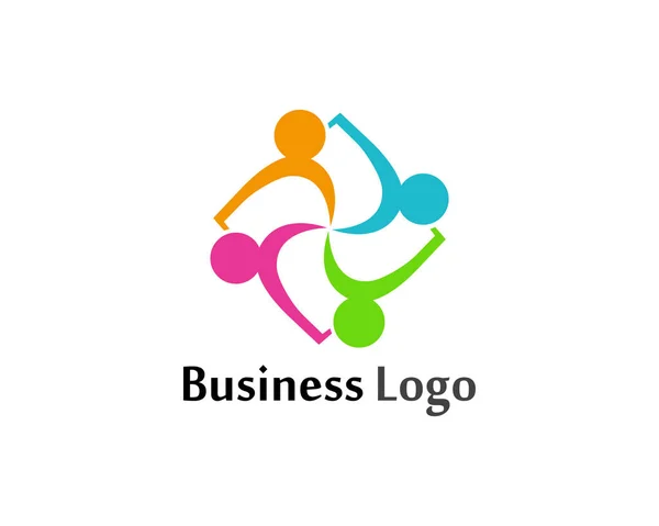 Halk Logoyu Sembolleri Önemser — Stok Vektör