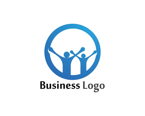 Adozione Cura Della Comunità Logo Modello Icona Vettoriale — Vettoriale Stock