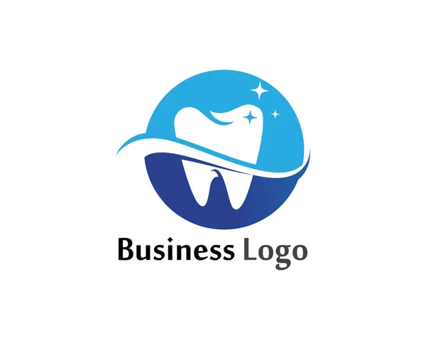 Cuidado Dental Logo Símbolos Vector Plantilla — Archivo Imágenes Vectoriales