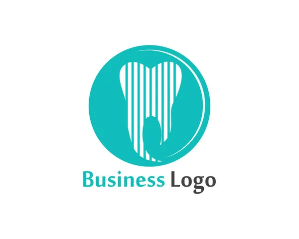 Cuidado Dental Logo Símbolos Vector Plantilla — Archivo Imágenes Vectoriales