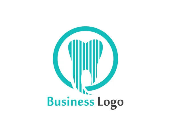 Cuidado Dental Logo Símbolos Vector Plantilla — Archivo Imágenes Vectoriales