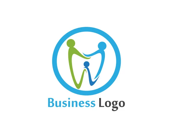 Dental Care Logo Symbole Wektor Szablonu — Wektor stockowy