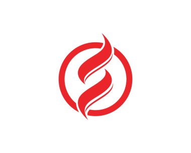 S logo ve şablon vektör simgesi