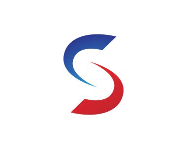 S logosu sembolleri şablon vektör simgesi