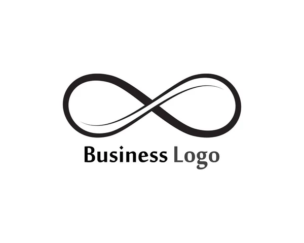 Infinity Logo Symbol Template Icons Vector — Stock Vector