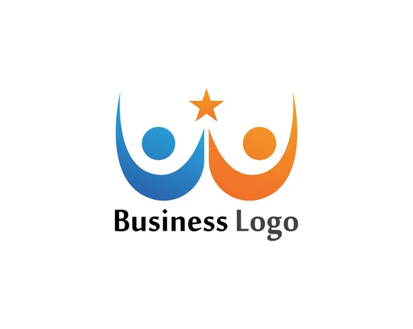 Aanneming Gemeenschap Zorg Logo Vector Pictogram Sjabloon — Stockvector