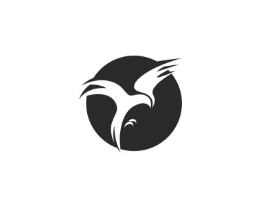 Kuş Logosu Şablonu vektör çizimi