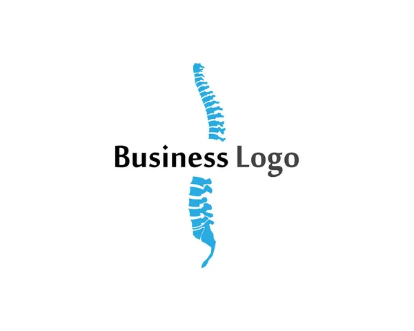 Spine Diagnostics Symbol Logo Template Vector Illustration Design — Stock Vector