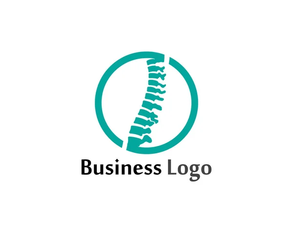 Diagnóstico Coluna Símbolo Logotipo Modelo Vetor Ilustração Design — Vetor de Stock