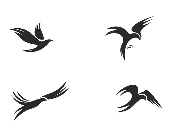 Vogel Logo Vorlage Vektor Illustration — Stockvektor