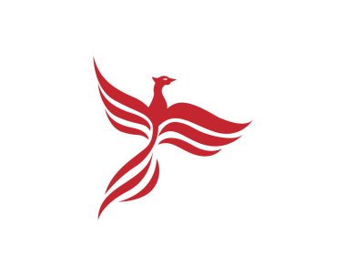 Kuş işareti soyut şablon simgeler app kanatlar