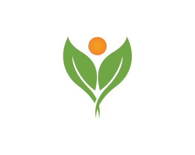 Ağaç Aile yaprak yeşil logo ve sembolleri vektör şablonu