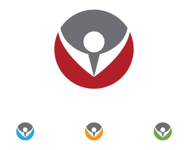 başarı hayat logo şablon simgesi insanların bakım