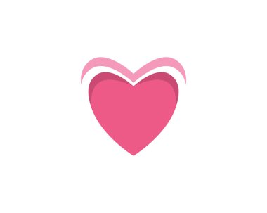 Logo ve sembolleri vektör şablon aşk