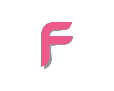 F logosu ve sembolleri şablon vektör simgeler templat