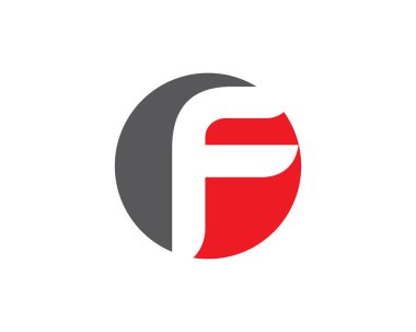 F logosu ve sembolleri şablon vektör simgeler templat