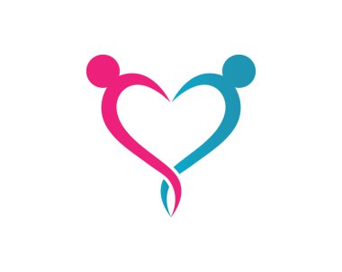 Evlat edinme toplum bakım Logo şablonu vektör simge