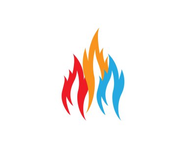 Logo vektör simge petrol, gaz ve enerji logo concep ateş