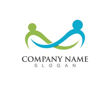 Evlat edinme toplum bakım Logo şablonu vektör simge