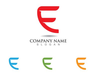 F logosu ve sembolleri şablon vektör simgeler templat