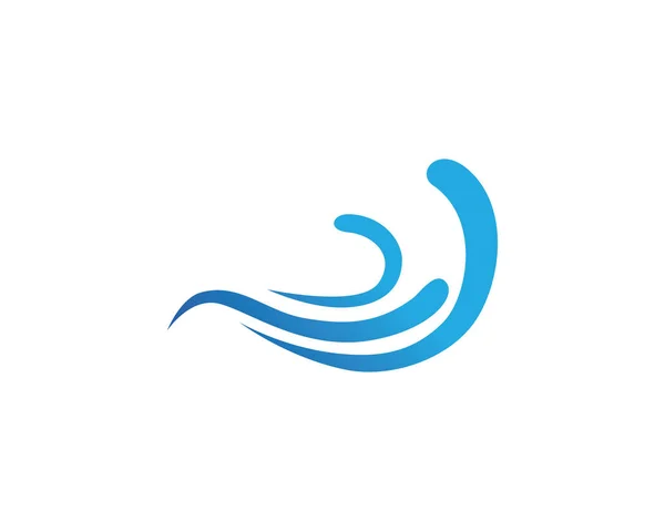 Wasserwelle Symbol Und Symbol Logo Vorlage Vecto — Stockvektor