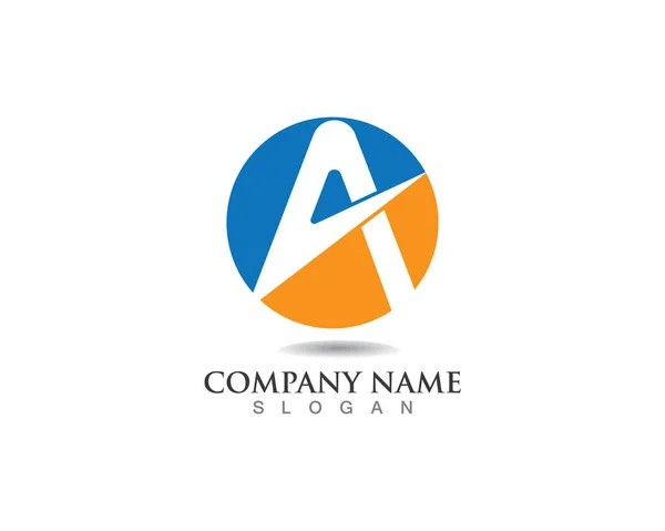 Logotipo Carta Modelo Negócio Vector Ico — Vetor de Stock